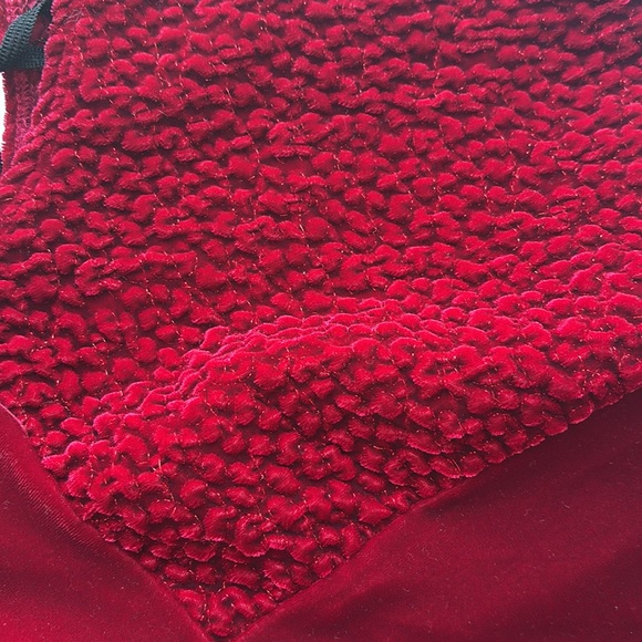 Vintage 90s Glitter Mini Dress Velvet Bodycon Burgundy Betsey Johnson Sexy Hot L - Picture 12 of 16